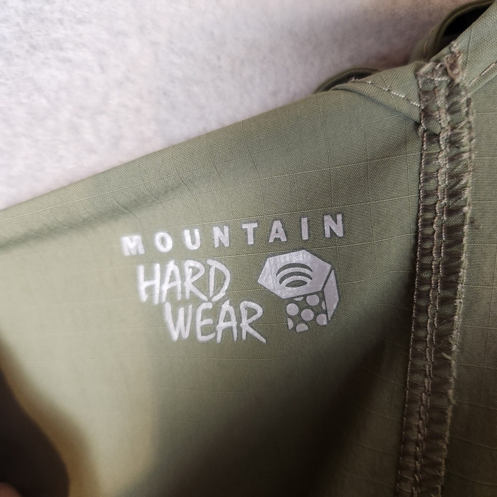 Mountain Hardwear Jumpsuit Women's 2 Sage Green Ripstop Pockets Outdoor Hiking - Picture 11 of 12